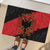 Albania Independence Day Rubber Doormat Albanian Eagle - Grunge Style - Wonder Print Shop