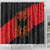 Albania Independence Day Shower Curtain Albanian Eagle - Grunge Style