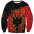 Albania Independence Day Sweatshirt Albanian Eagle - Grunge Style - Wonder Print Shop