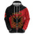 Albania Independence Day Zip Hoodie Albanian Eagle - Grunge Style - Wonder Print Shop