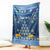 Personalised Jewish Hanukkah Xmas Blanket Merry Chrismukkah