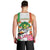 Niger Black-Crowned Crane Men Tank Top Coat Of Arms - Kente Pattern