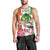 Niger Black-Crowned Crane Men Tank Top Coat Of Arms - Kente Pattern