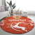 Custom Niger Football Round Carpet Go Menas