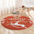 Custom Niger Football Round Carpet Go Menas