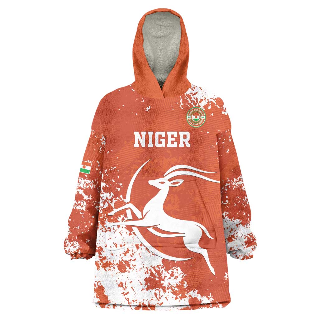 Custom Niger Football Wearable Blanket Hoodie Go Menas