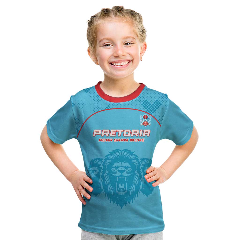 Custom South Africa Pretoria Cricket Kid T Shirt Roar Saam More - This Is Pretoria - Wonder Print Shop