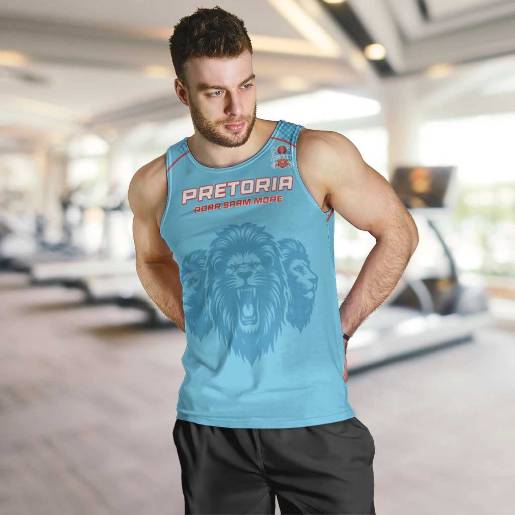 Custom South Africa Pretoria Cricket Men Tank Top Roar Saam More - This Is Pretoria