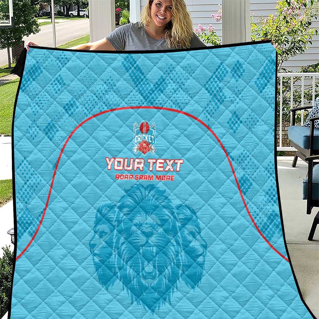 Custom South Africa Pretoria Cricket Quilt Roar Saam More - This Is Pretoria