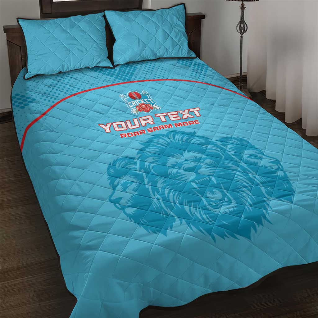 Custom South Africa Pretoria Cricket Quilt Bed Set Roar Saam More - This Is Pretoria