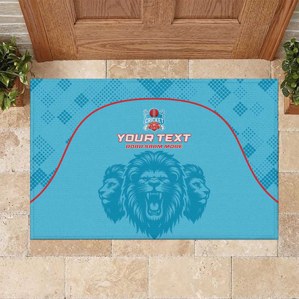 Custom South Africa Pretoria Cricket Rubber Doormat Roar Saam More - This Is Pretoria