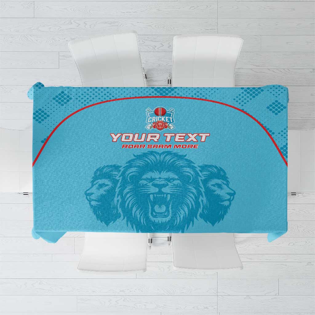 Custom South Africa Pretoria Cricket Tablecloth Roar Saam More - This Is Pretoria