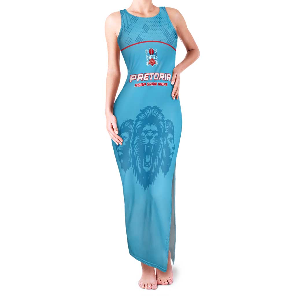 Custom South Africa Pretoria Cricket Tank Maxi Dress Roar Saam More - This Is Pretoria