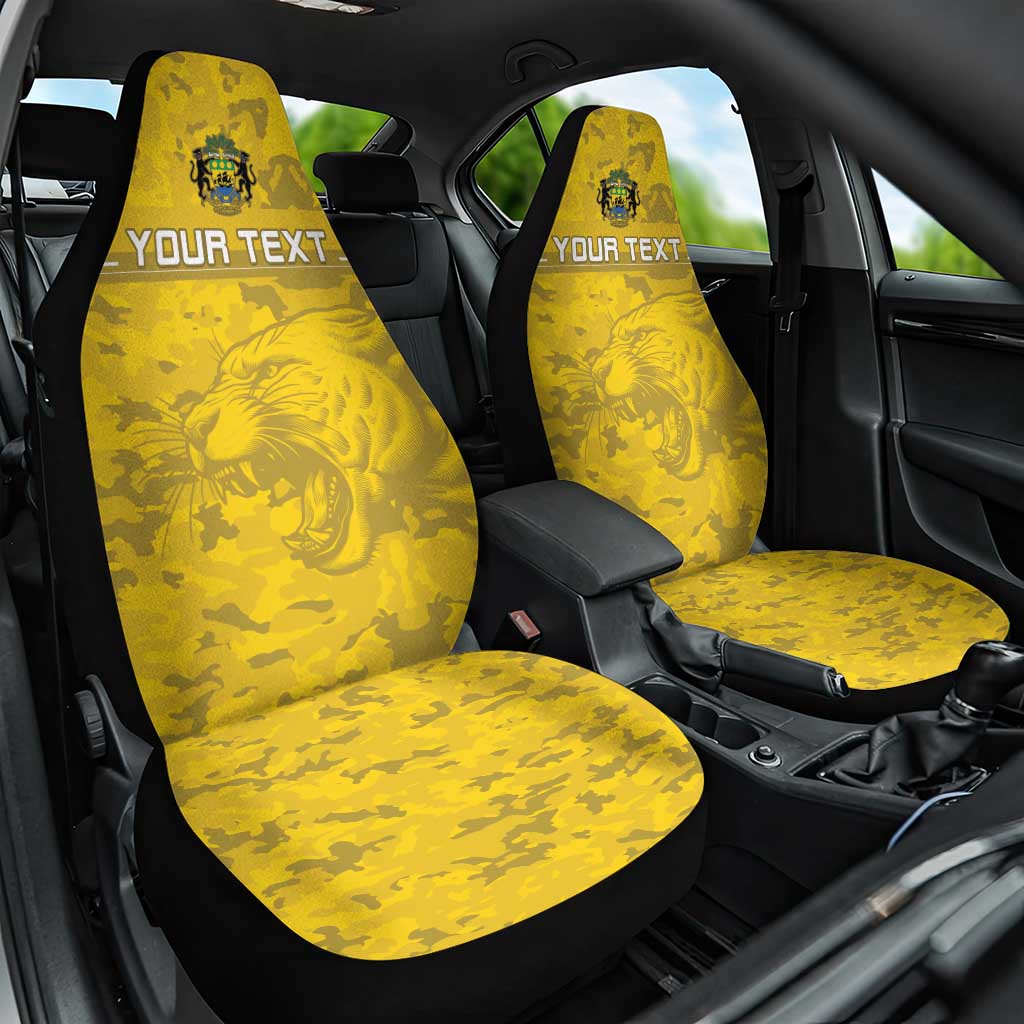 Custom Gabon Football Car Seat Cover Go Panthers