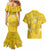 Custom Gabon Football Couples Matching Mermaid Dress and Hawaiian Shirt Go Panthers