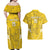 Custom Gabon Football Couples Matching Off Shoulder Maxi Dress and Hawaiian Shirt Go Panthers