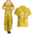 Custom Gabon Football Couples Matching Summer Maxi Dress and Hawaiian Shirt Go Panthers