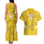 Custom Gabon Football Couples Matching Tank Maxi Dress and Hawaiian Shirt Go Panthers