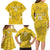 Custom Gabon Football Family Matching Long Sleeve Bodycon Dress and Hawaiian Shirt Go Panthers