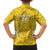 Custom Gabon Football Family Matching Off The Shoulder Long Sleeve Dress and Hawaiian Shirt Go Panthers