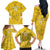 Custom Gabon Football Family Matching Off The Shoulder Long Sleeve Dress and Hawaiian Shirt Go Panthers