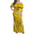 Custom Gabon Football Family Matching Off Shoulder Maxi Dress and Hawaiian Shirt Go Panthers