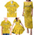 Custom Gabon Football Family Matching Puletasi and Hawaiian Shirt Go Panthers