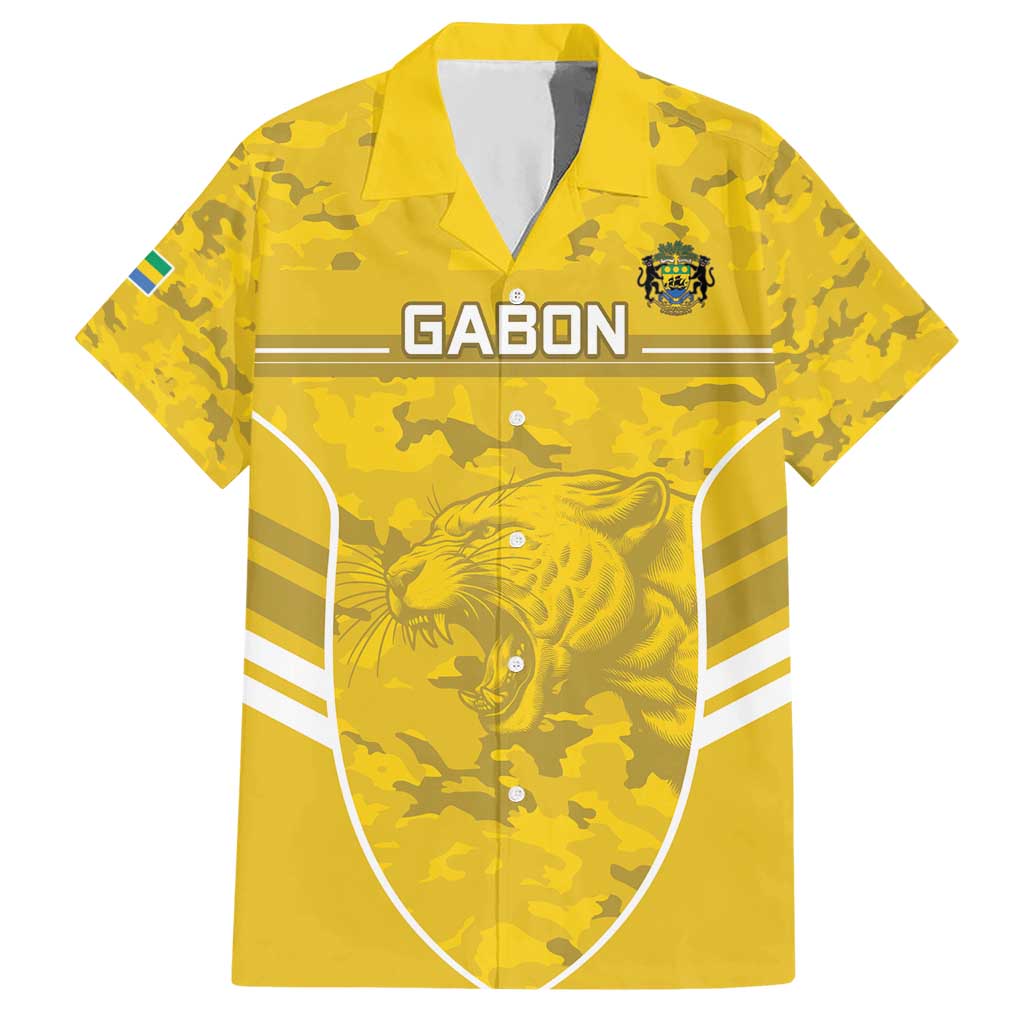 Custom Gabon Football Hawaiian Shirt Go Panthers