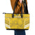 Custom Gabon Football Leather Tote Bag Go Panthers