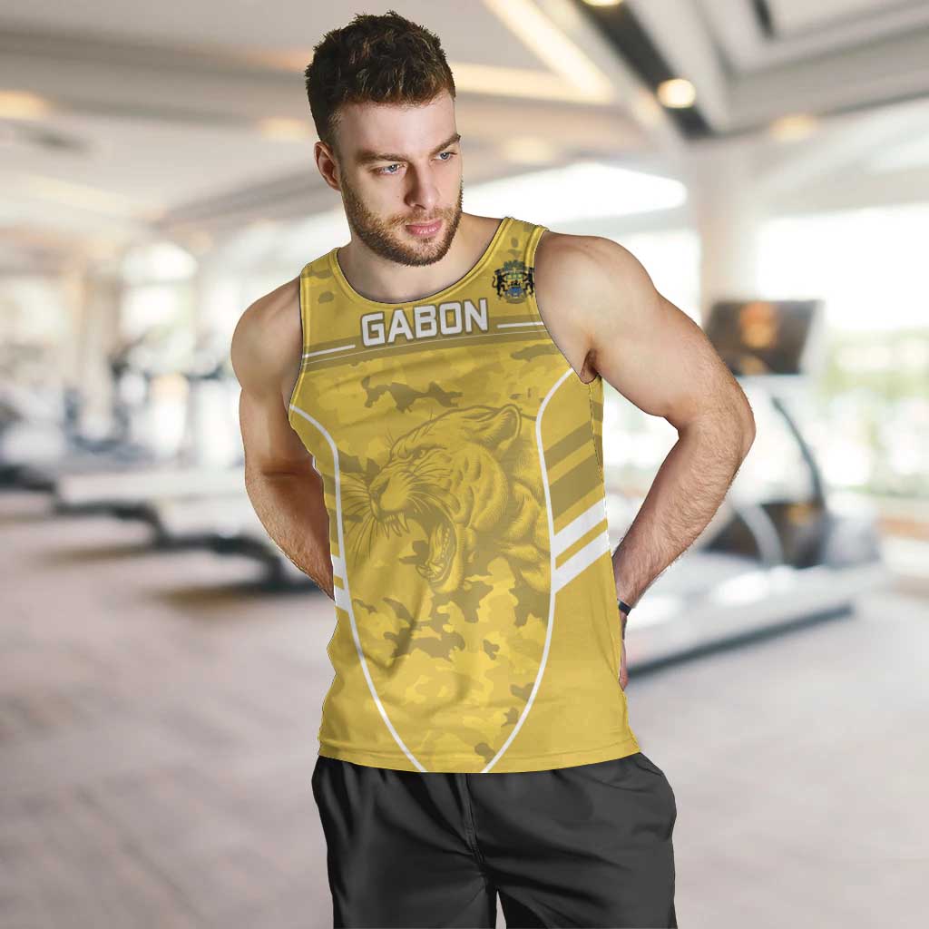 Custom Gabon Football Men Tank Top Go Panthers