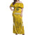 Custom Gabon Football Off Shoulder Maxi Dress Go Panthers