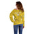 Custom Gabon Football Off Shoulder Sweater Go Panthers