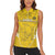 Custom Gabon Football Women Sleeveless Polo Shirt Go Panthers - Wonder Print Shop