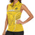 Custom Gabon Football Women Sleeveless Polo Shirt Go Panthers - Wonder Print Shop