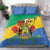 Personalised Gabon Bedding Set Coat Of Arms With African Pattern