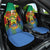 Personalised Gabon Car Seat Cover Coat Of Arms With African Pattern