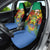 Personalised Gabon Car Seat Cover Coat Of Arms With African Pattern