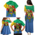 Personalised Gabon Family Matching Puletasi and Hawaiian Shirt Coat Of Arms With African Pattern