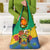 Personalised Gabon Grocery Bag Coat Of Arms With African Pattern