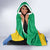 Personalised Gabon Hooded Blanket Coat Of Arms With African Pattern