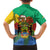 Personalised Gabon Kid Hawaiian Shirt Coat Of Arms With African Pattern