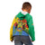 Personalised Gabon Kid Hoodie Coat Of Arms With African Pattern