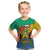 Personalised Gabon Kid T Shirt Coat Of Arms With African Pattern