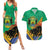 Gabon Black Panther Couples Matching Summer Maxi Dress and Hawaiian Shirt Coat Of Arms