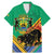 Gabon Black Panther Family Matching Mermaid Dress and Hawaiian Shirt Coat Of Arms