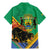 Gabon Black Panther Family Matching Mermaid Dress and Hawaiian Shirt Coat Of Arms