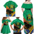 Gabon Black Panther Family Matching Off Shoulder Maxi Dress and Hawaiian Shirt Coat Of Arms