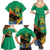 Gabon Black Panther Family Matching Summer Maxi Dress and Hawaiian Shirt Coat Of Arms