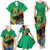 Gabon Black Panther Family Matching Tank Maxi Dress and Hawaiian Shirt Coat Of Arms