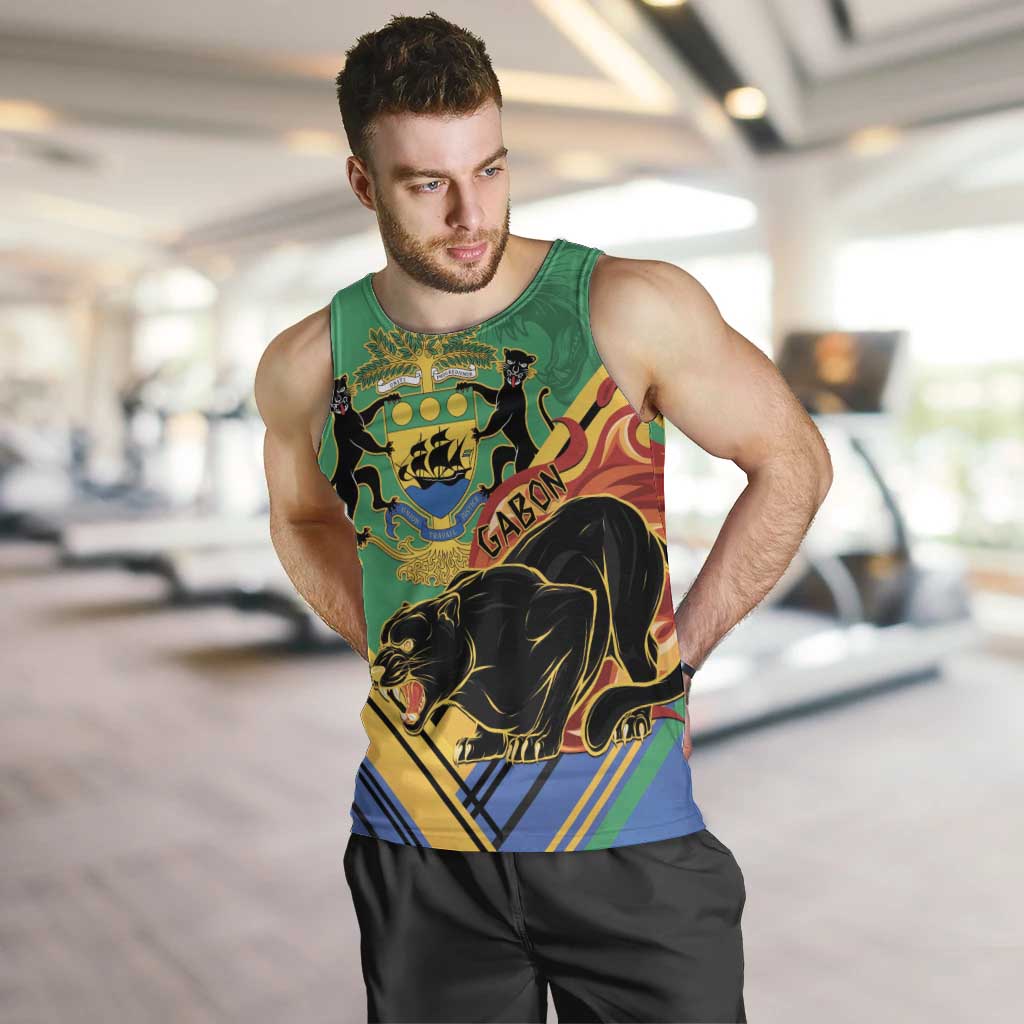 Gabon Black Panther Men Tank Top Coat Of Arms